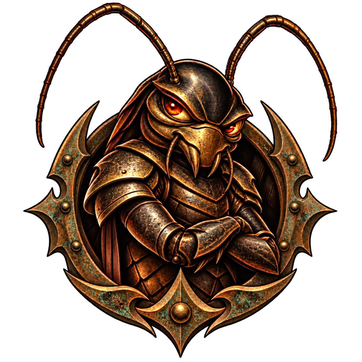Mascotte cafard cuirassé d’AntiCastSuperStar